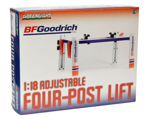 Greenlight 1:18 Adjustable Four-Post Lift – BFGoodrich