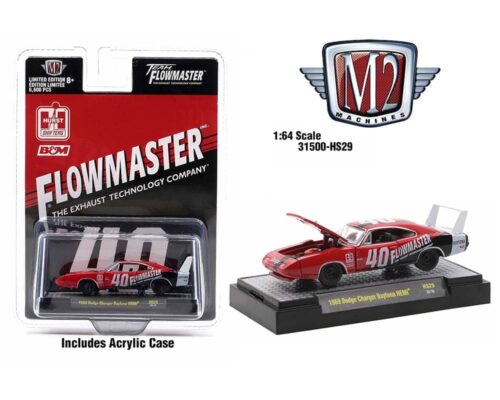 M2 Machines 1:64 1969 Dodge Charger Daytona HEMI Flowmaster – Hobby Exclusive Auto-Thentics