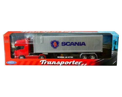 Welly 1:32 Scania V8 R730 Trailer – Transporter