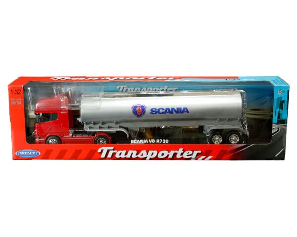 Welly 1:32 Scania V8 R730 Oil Tanker Trailer – Transporter