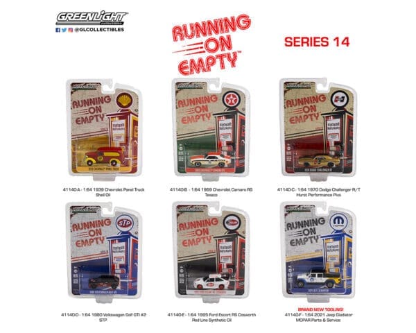 Greenlight 1:64 Running On Empty Series 14 Assortment