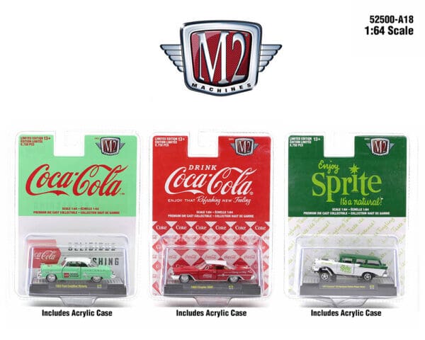 M2 Machines 1:64 Coca-Cola 2022 Release A18 Assortment