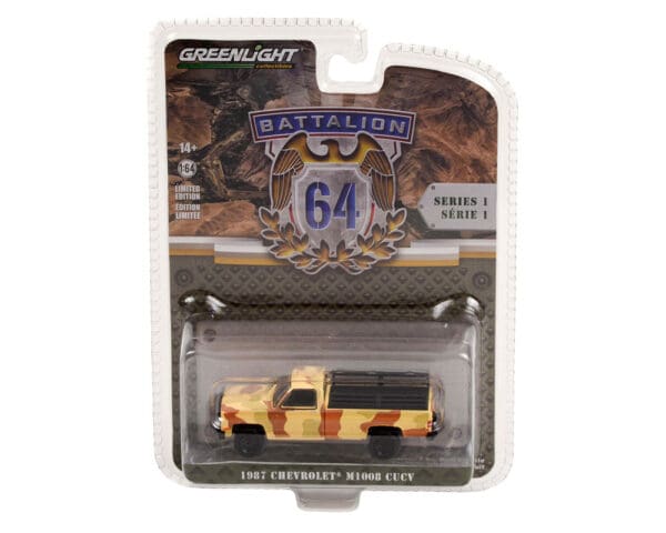 Greenlight 1:64 Battalion 64 Series 1 – 1987 Chevrolet M1008 CUCV (Desert Camouflage)