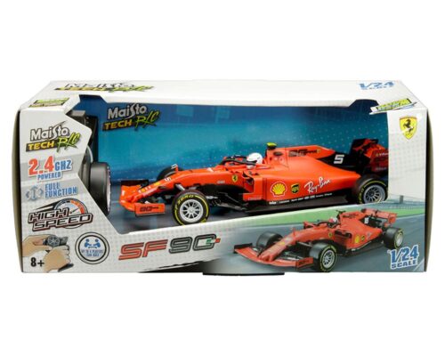 Maisto Tech R/C 1:24 Ferrari SF90 #5 Sebastian Vettel – Matte Red – Ready To Run