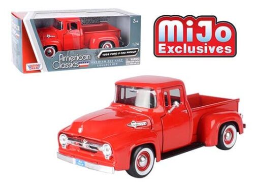 Motormax 1:24 1956 Ford F-100 Pickup with White Wall Tires – American Classics – MiJo Exclusives