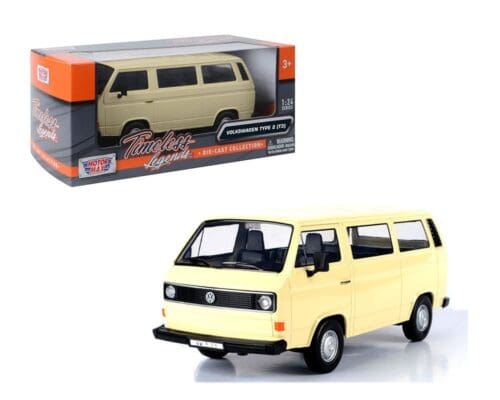 Motormax 1:24 Volkswagen Type 2 (T3) – Beige – Timeless Legends