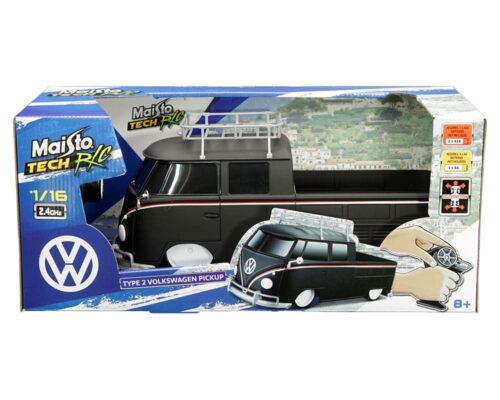 Maisto Tech R/C 1:16 Volkswagen Pickup Type 2 with Roof Rack – Matte Black