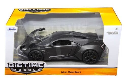 Jada 1:24 Lykan Hypersport (Matte Dark Grey) – Bigtime Muscle