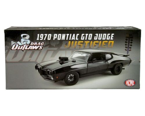 ACME 1:18 1970 Pontiac GTO Judge (Black) Justified – Drag Outlaws