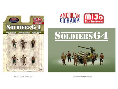 American Diorama 1:64 Soldier 64 Figure Set – MiJo Exclusives