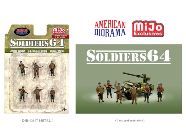 American Diorama 1:64 Soldier 64 Figure Set – MiJo Exclusives