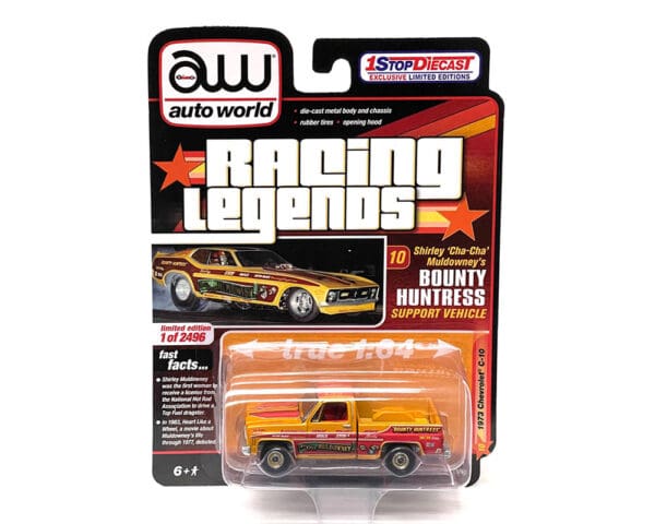 Auto World 1:64 1973 Chevrolet C-10 Racing Legends Bounty Huntress Limited 2,496