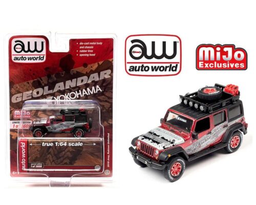 Auto World 1:64 MiJo Exclusives 2018 Jeep Wrangler Rubicon Unlimited 4×4 Yokohama Geolandar Livery Limited 3,600 Pcs