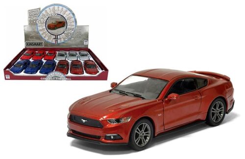 Kinsmart 1:38 Ford Mustang GT 5″ (KT5386D) – Display Tray Set of 12