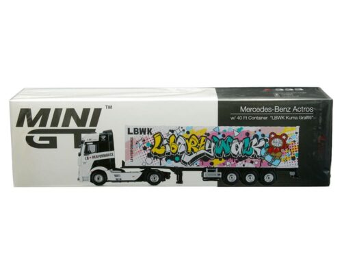 Mini GT 1:64 Mercedes-Benz Actros with 40′ Container LBWK Kuma Graffiti – LHD