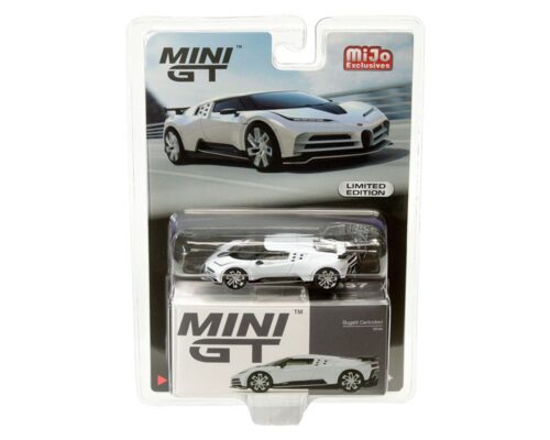 Mini GT 1:64 Bugatti Centodieci (White) – MiJo Exclusives limited edition