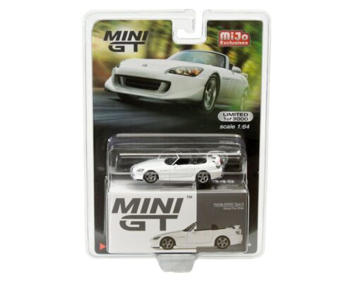 Mini GT 1:64 Honda S2000 (AP2) Type S (Grand Prix White)(RHD) – MiJo Exclusives limited to 3000 pieces