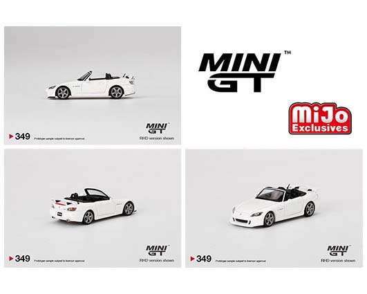 Mini GT 1:64 Honda S2000 (AP2) Type S (Grand Prix White)(RHD) - MiJo  Exclusives limited to 3000 pieces
