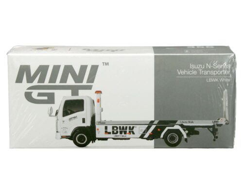 Mini GT 1:64 Isuzu N-Series Vehicle Transporter Liberty Walk (LBWK)(White)