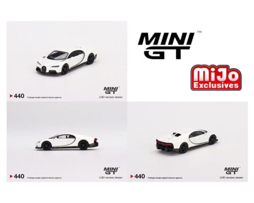 Mini GT 1:64 Bugatti Chiron Super Sport White – Mijo Exclusive USA