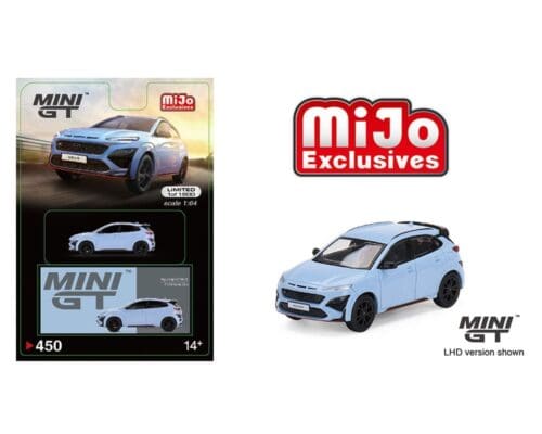 Mini GT 1:64 Hyundai KONA N Performance Blue – Mijo Exclusive USA New Tooling