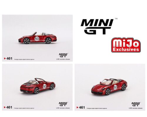 Mini GT 1:64 Porsche 911 Targa 4S Heritage Design Edition Cherry Red – Mijo Exclusives