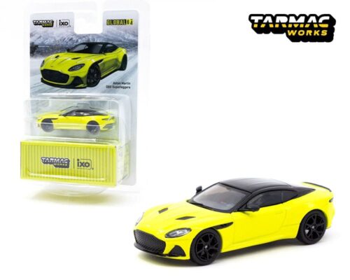 Tarmac Works 1:64 Aston Martin DBS Superleggera (Yellow Metallic) – Global64 – ixo Models Collab