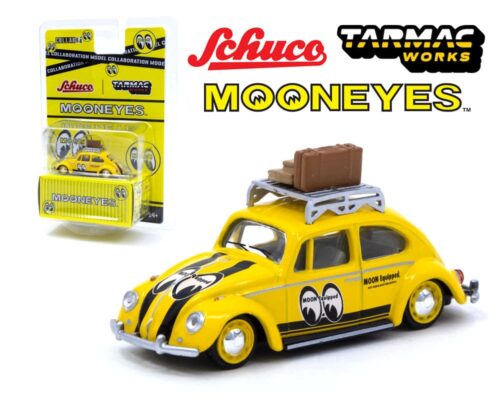 Tarmac 1:64 Schuco Volkswagen Beetle Mooneyes With Roof Rack