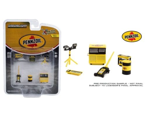 Greenlight 1:64 Shop Tool Accessories Series 5 – Pennzoil