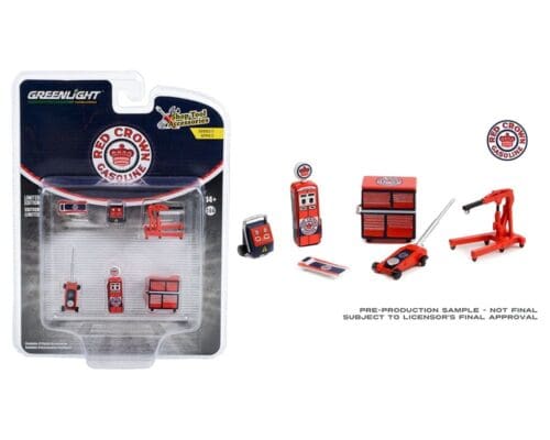 Greenlight 1:64 Shop Tool Accessories Series 5 – Red Crown Gasoline