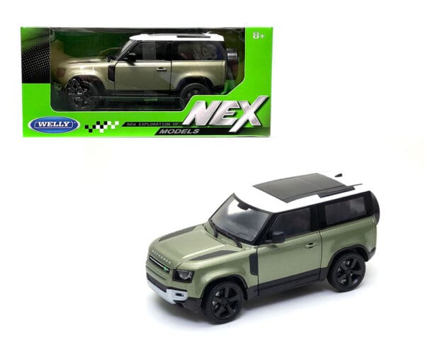 Welly 1:24 2020 Land Rover Defender Metallic Green