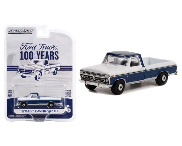 Greenlight 1:64 Anniversary Collection Series 14 – 1976 Ford F-150 Ranger XLT Trailer Special – Ford Trucks 100 Years