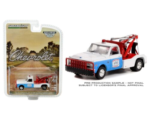 Greenlight 1:64 1969 Chevrolet C-30 Dually Wrecker – Hazzard County Garage – Hobby Exclusive