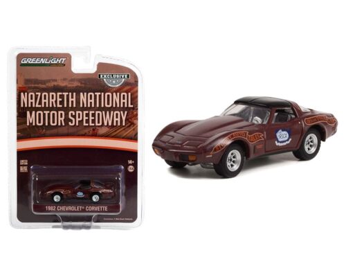 Greenlight 1:64 1982 Chevrolet Corvette – Nazareth National Motor Speedway Official Pace Car – Nazareth Pennsylvania – Hobby Exclusive