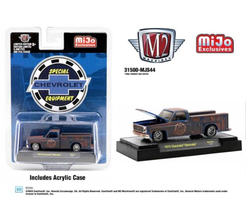 M2 Machines 1:64 1975 Chevrolet Silverado Utility Truck “Chevrolet Special Equipment” – MiJo Exclusives Limited Edition