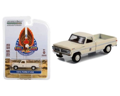 Greenlight 1:64 Fall Guy Stuntman Association – 1972 Ford F-250 Camper Special – Hollywood Special Edition