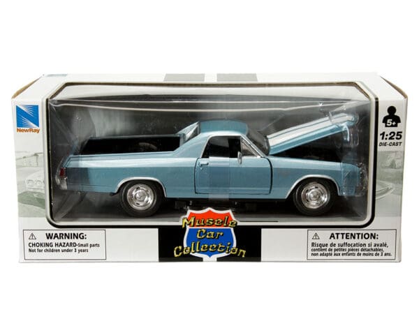 New Ray 1:24 1970 Chevrolet El Camino SS (Blue) – Muscle Car Collection