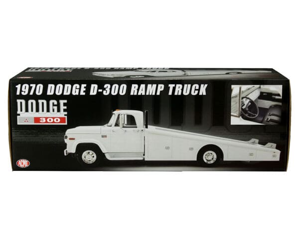 ACME 1:18 1970 Dodge D-300 Ramp Truck (White) – Limited 434 Pieces