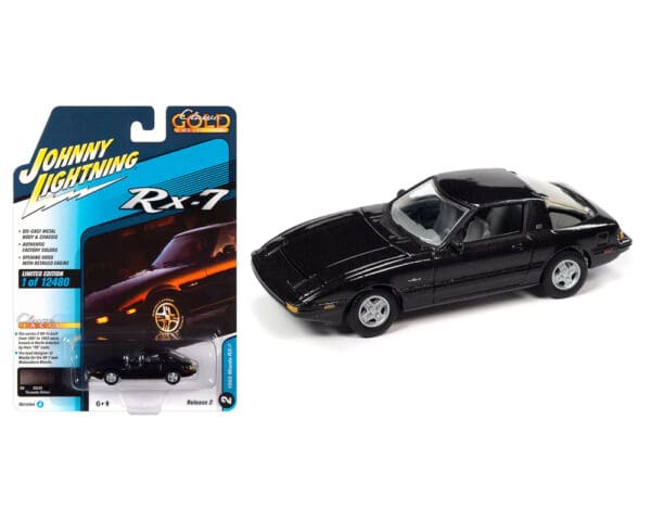 Johnny Lightning 1:64 1982 Mazda RX-7 (Tornado Silver) – Classic Gold 2022 Release 2 Version A