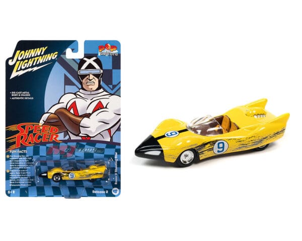 Johnny Lightning 1:64 Pop Culture 2022 Release 2 – Speed Racer Shooting Star Race Worn Solid Pack