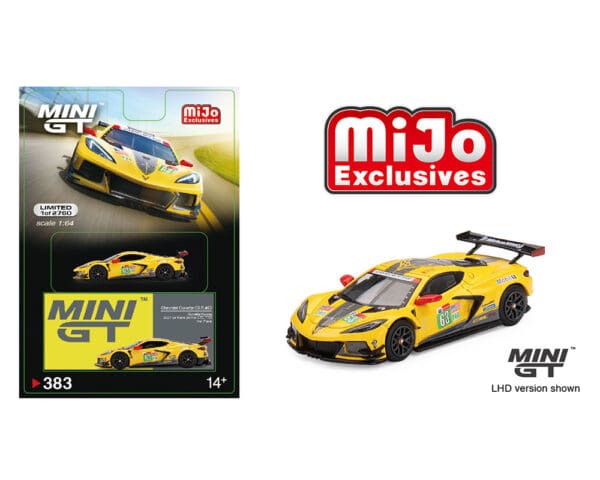 Mini GT 1:64 Chevrolet Corvette C8.R #63 Corvette Racing 2021 Le Mans 24 Hrs GTE PRO 2nd Place -Mijo Exclusives