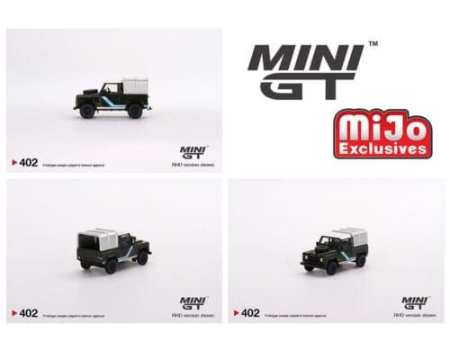 Mini GT 1:64 Land Rover Defender 90 Pickup Bronze Green – Mijo Exclusive