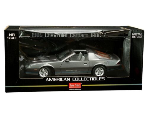 Sun Star 1:18 1985 Chevrolet Camaro IROC-Z (Medium Gray)