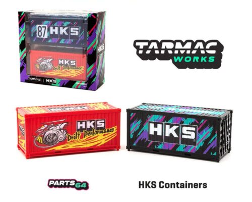 Tarmac Works 1:64 Parts 64 HKS Containers 2 Pack