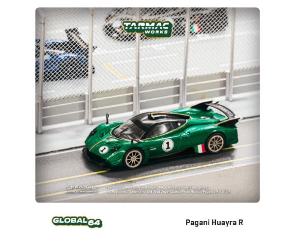 Tarmac Works 1:64 Global64 Pagani Huayra R – Verde Trifoglio