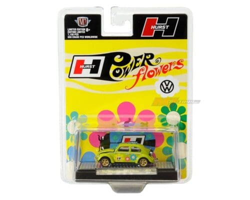 M2 Machines 1:64 Hurst Power Flowers 1953 Volkswagen Beetle Deluxe U.S.A. Model (Green) – Hobby Exclusive