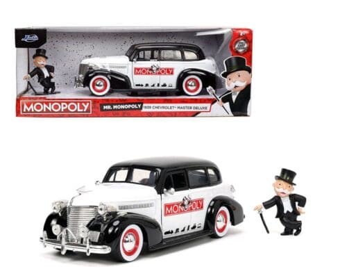 Jada 1:24 1939 Chevrolet Master Deluxe w Mr. Monopoly – Monopoly – Hollywood Rides