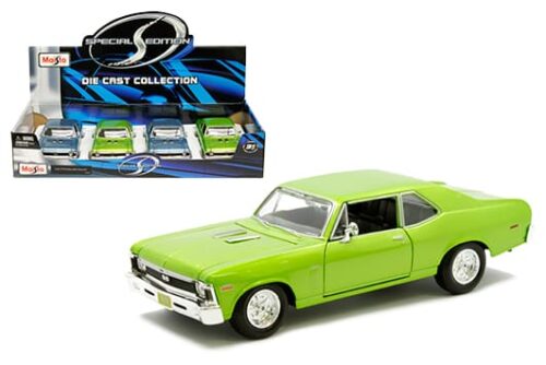 Maisto 1:24 1970 Chevrotlet Nova SS – Speical Edition – Display Tray Set of 4