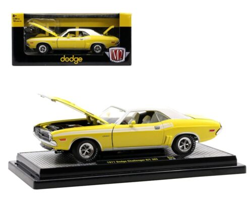 M2 Machines 1:24 1971 Dodge Challenger R/T 383 (Yellow)