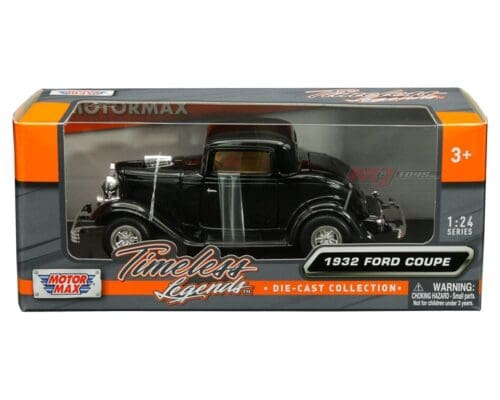 Motormax 1:24 1932 Ford Coupe (Black) – Timeless Legends